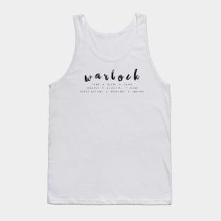 Warlock Dungeons and Dragons | D&D | DnD Gifts | RPG Gifts Tank Top